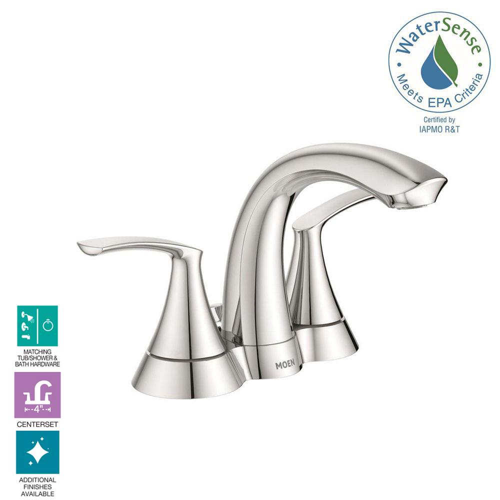 Moen Darcy 4 In Centerset 2 Handle Bathroom Faucet In Chrome