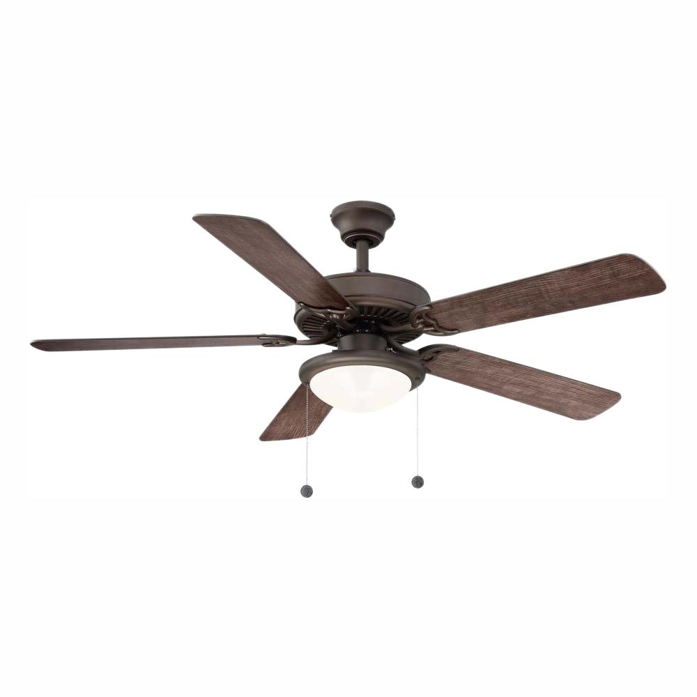 Hampton Bay Lyndhurst 52 In Led Matte White Ceiling Fan