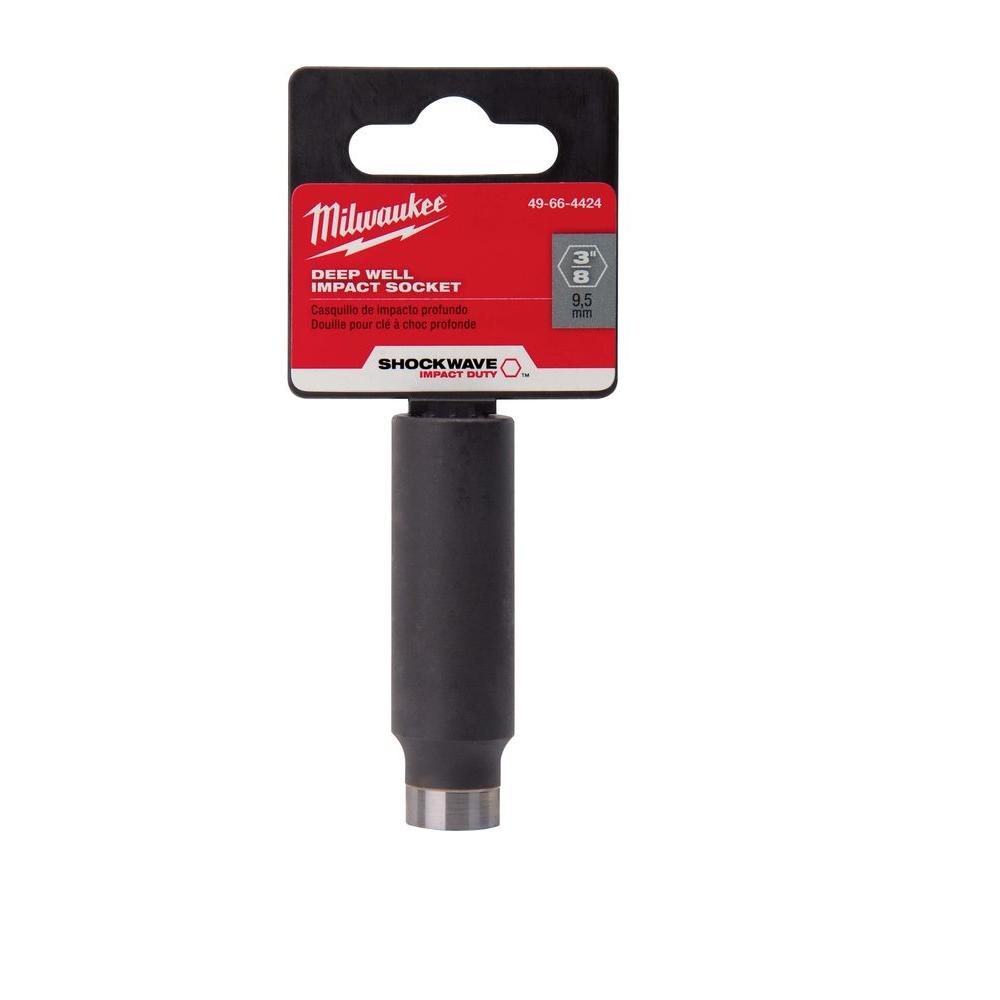 Milwaukee 3/8 in. Drive 3/8 in. Deep Impact Socket49664424 The