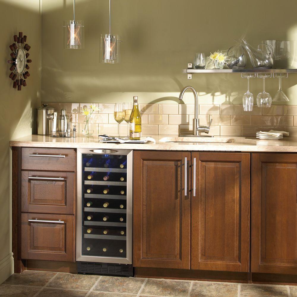 Danby Silhouette 34 Bottle Built In Wine Cooler Dwc1534bls The