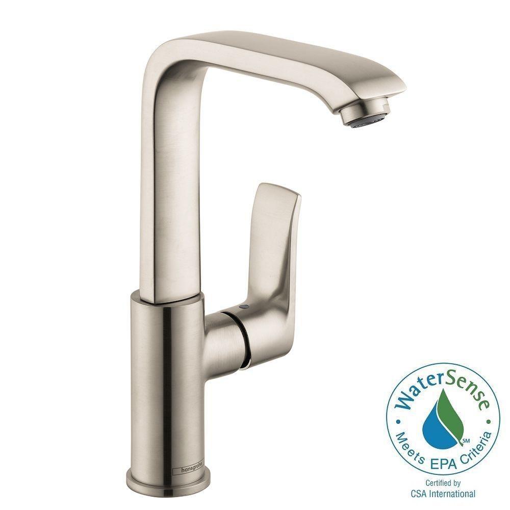 Hansgrohe Metris E 230 Single Hole 1 Handle High Arc Bathroom Hansgrohe Metris E 230 Single Hole 1 Handle High Arc Bathroom Faucet In Brushed