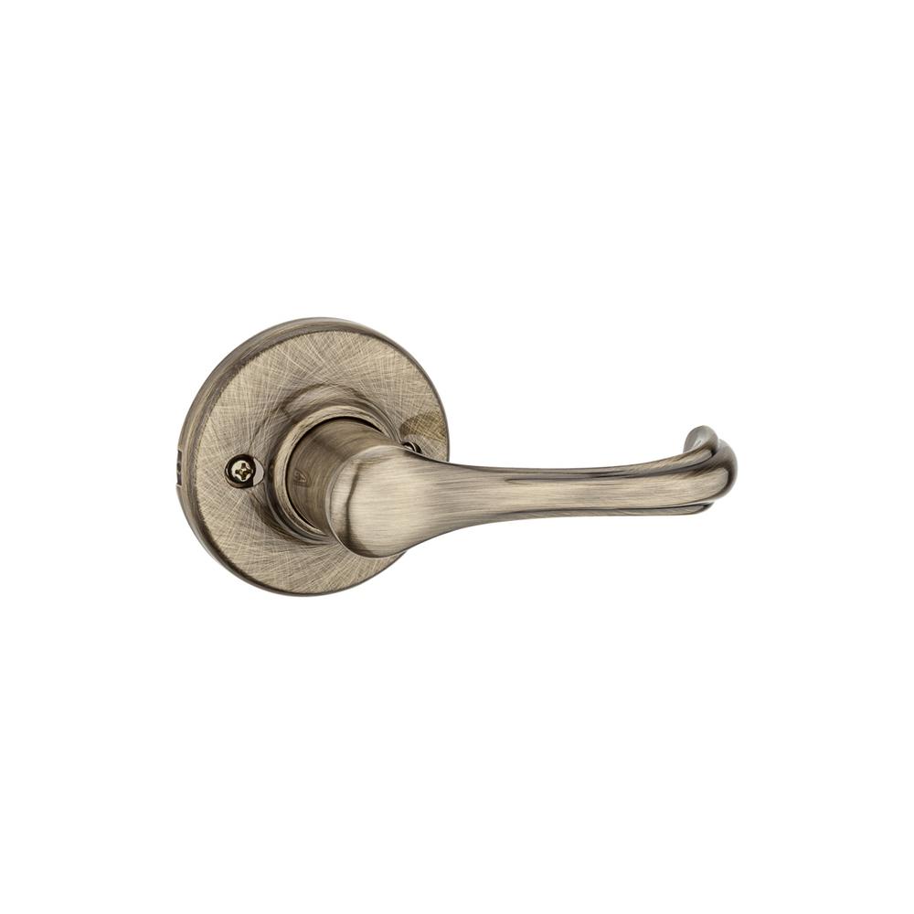 Kwikset Dorian Antique Brass Dummy Door Lever 488dnl 5 V1 The