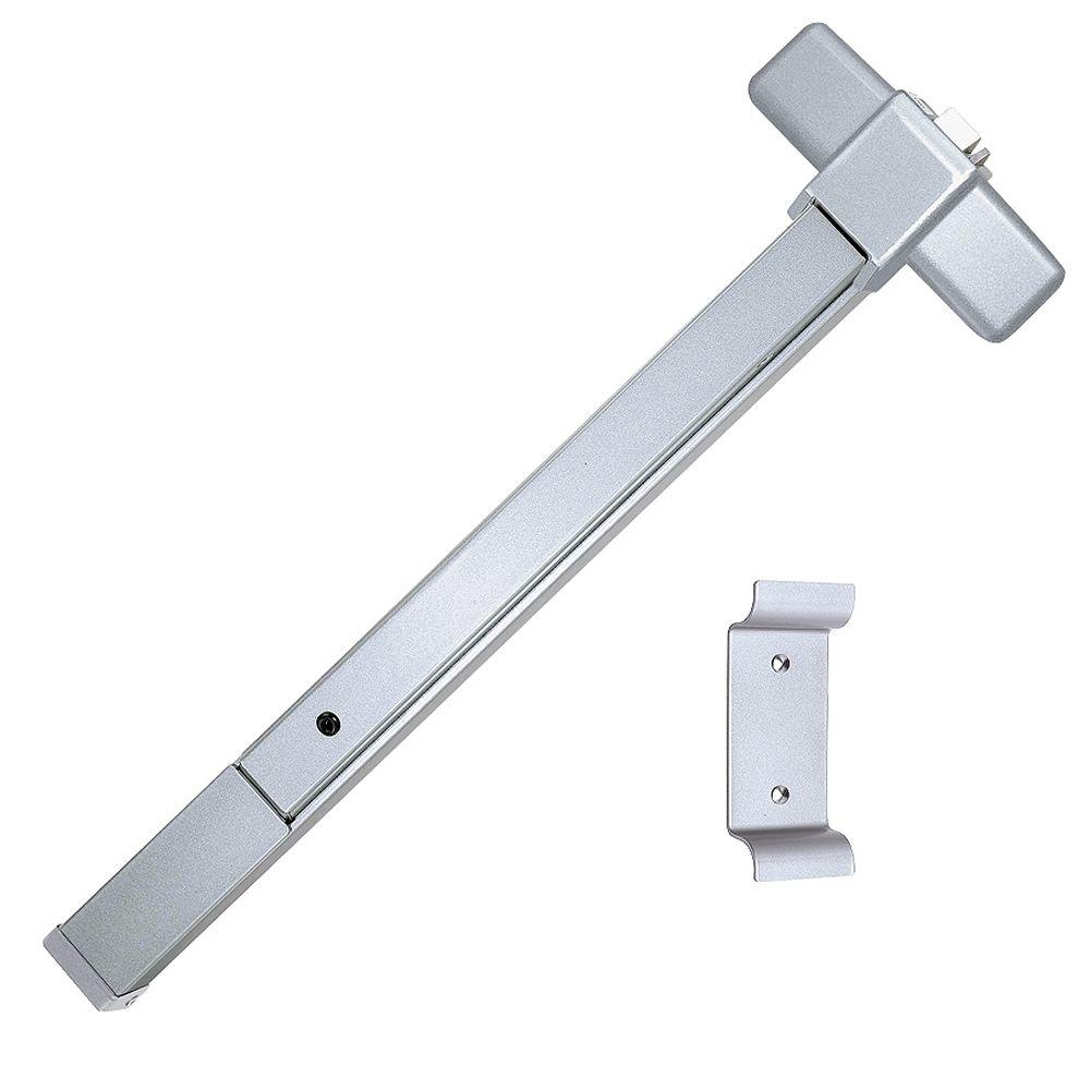 Schlage Satin Nickel Entry Door Handleset with Accent Interior Lever