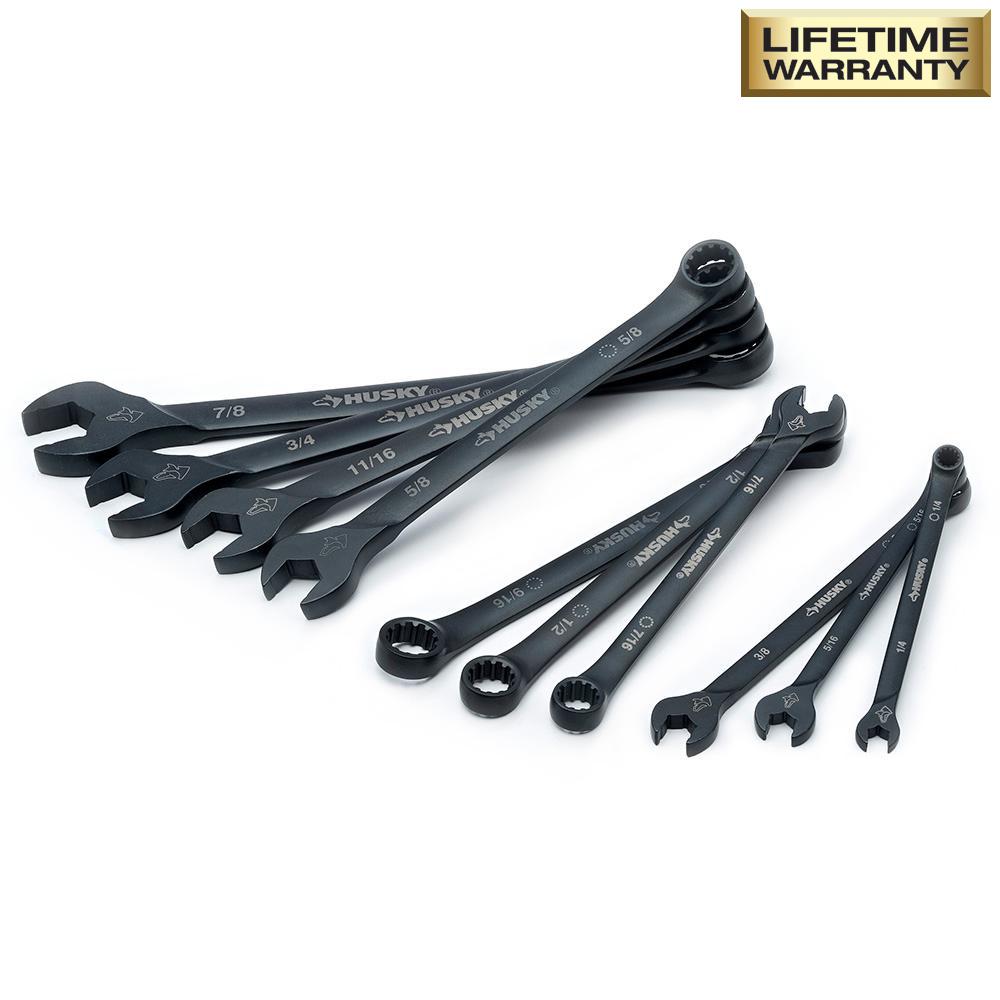 SAE Long-Pattern Universal Combination Wrench Set (10-Piece)