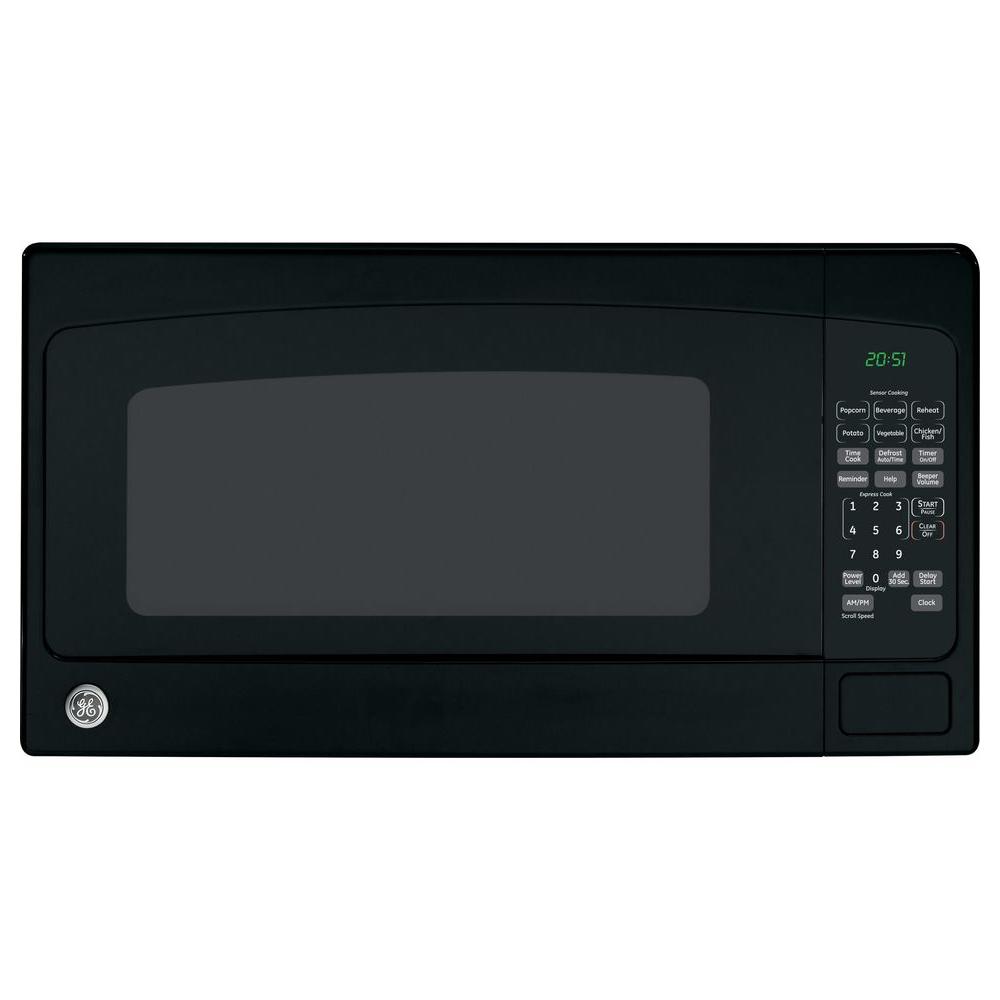 Ge 2 0 Cu Ft Countertop Microwave In Black Jes2051dnbb The Home Depot
