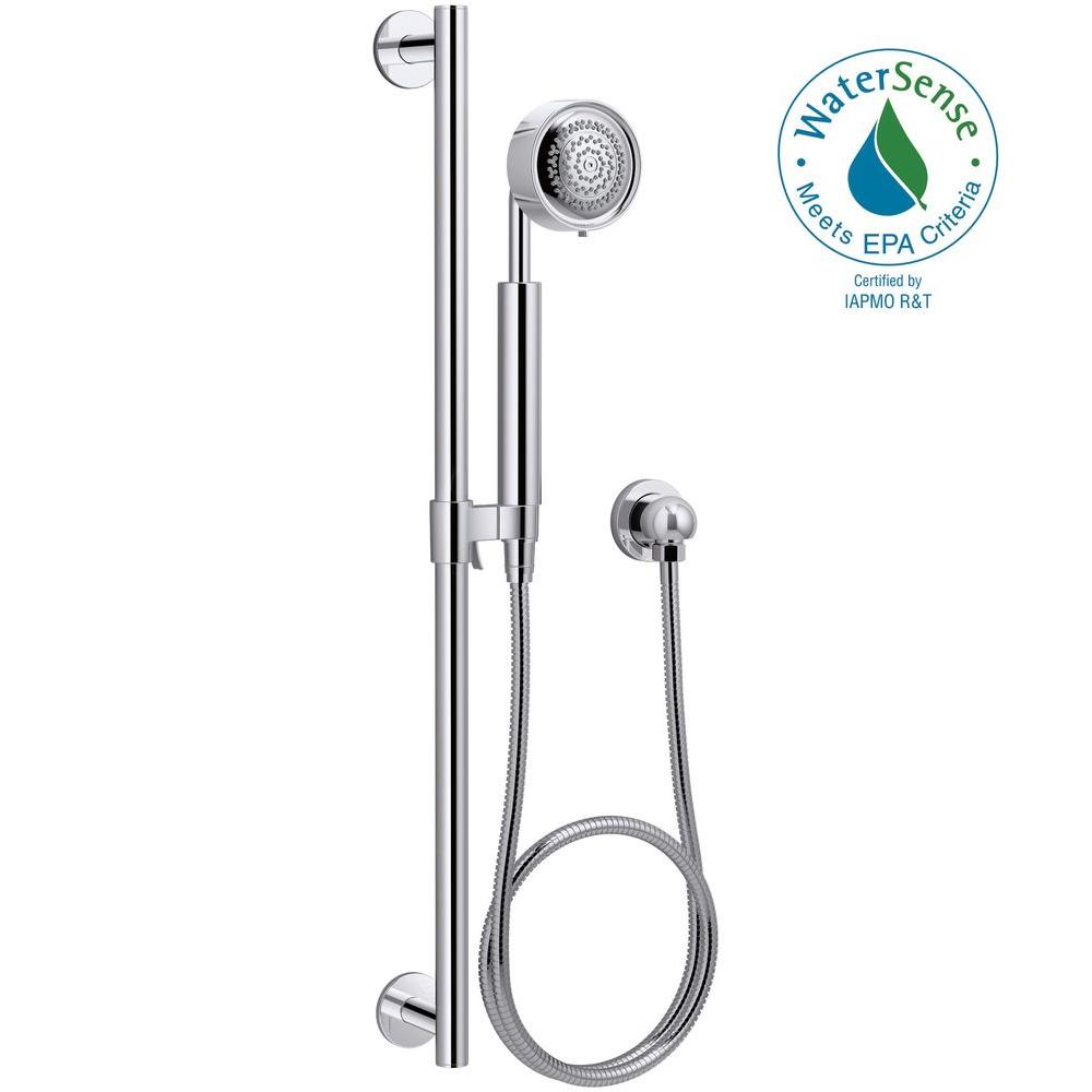 Kohler Purist 3 Spray Multifunction Wall Bar Shower Kit In Polished Kohler Purist 3 Spray Multifunction Wall Bar Shower Kit In Polished Chrome