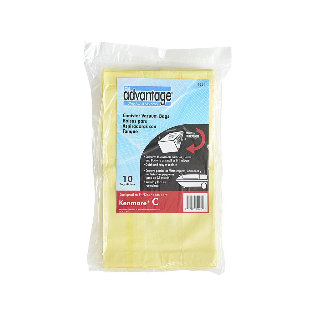 Advantage Kenmore C Microfiltration Vacuum Bags Designed To Fit Cannister Vacuums Advantage Kenmore C Microfiltration Vacuum Bags Designed To Fit Cannister Vacuums