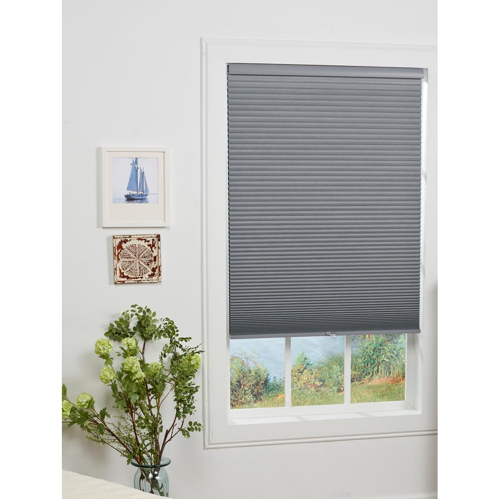 Perfect Lift Window Treatment Gray 1.5 in. Cordless
