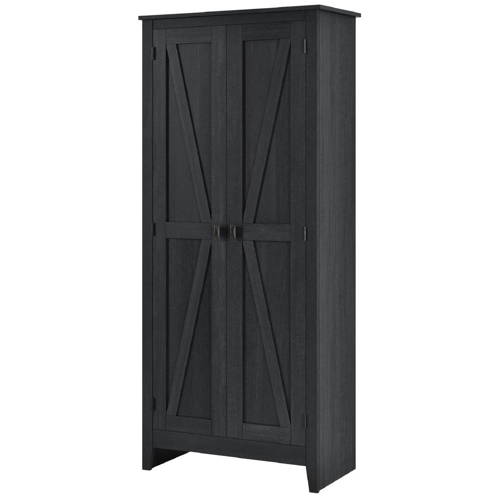 Ameriwood Home Brownwood 31 5 In Wide Smokehouse Storage Cabinet Hd83945 The Home Depot