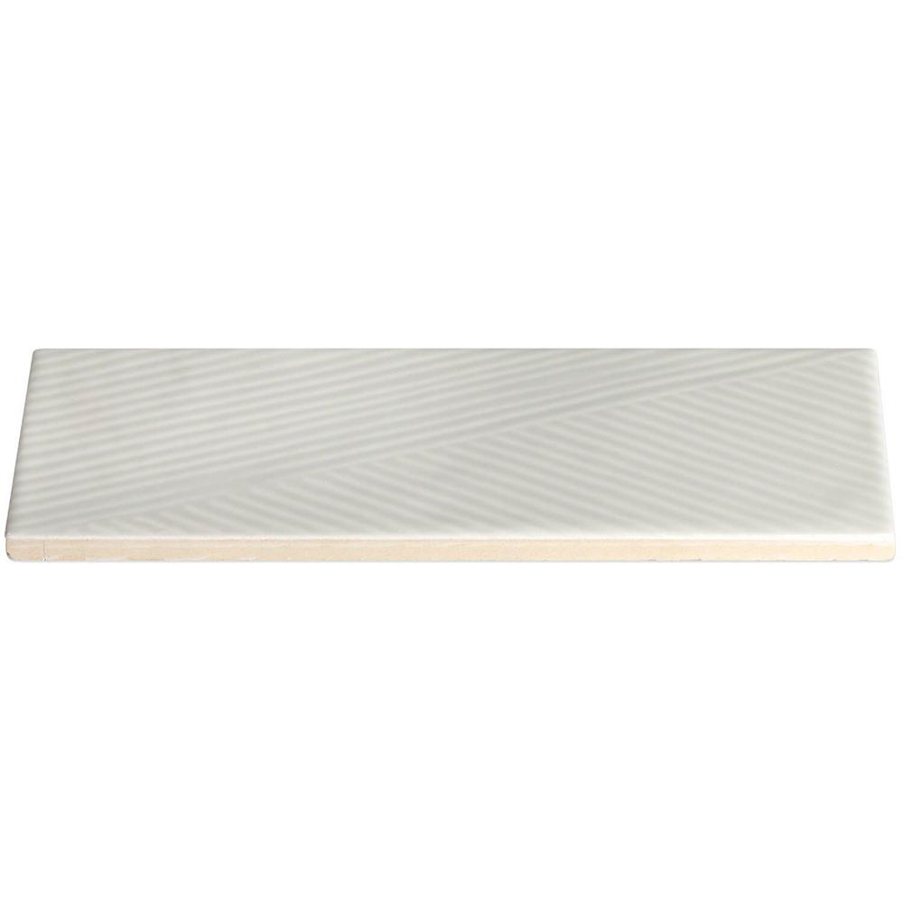 Ivy Hill Tile 2 in. x 8 in. Ace Gray Polished Ceramic Subway Wall Tile
