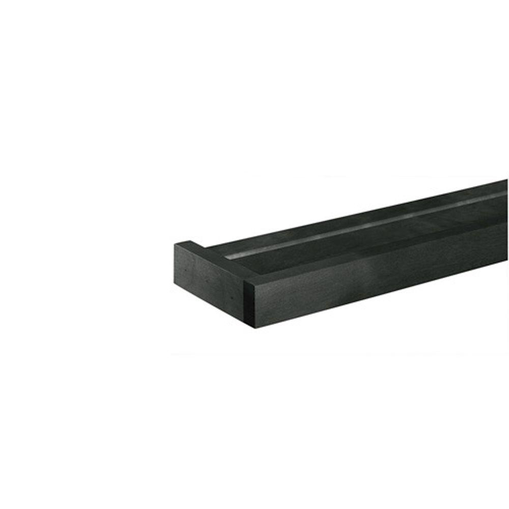 Home Decorators Collection 36 in. x 5.25 in. Black Euro Floating Wall Shelf2455420210 The
