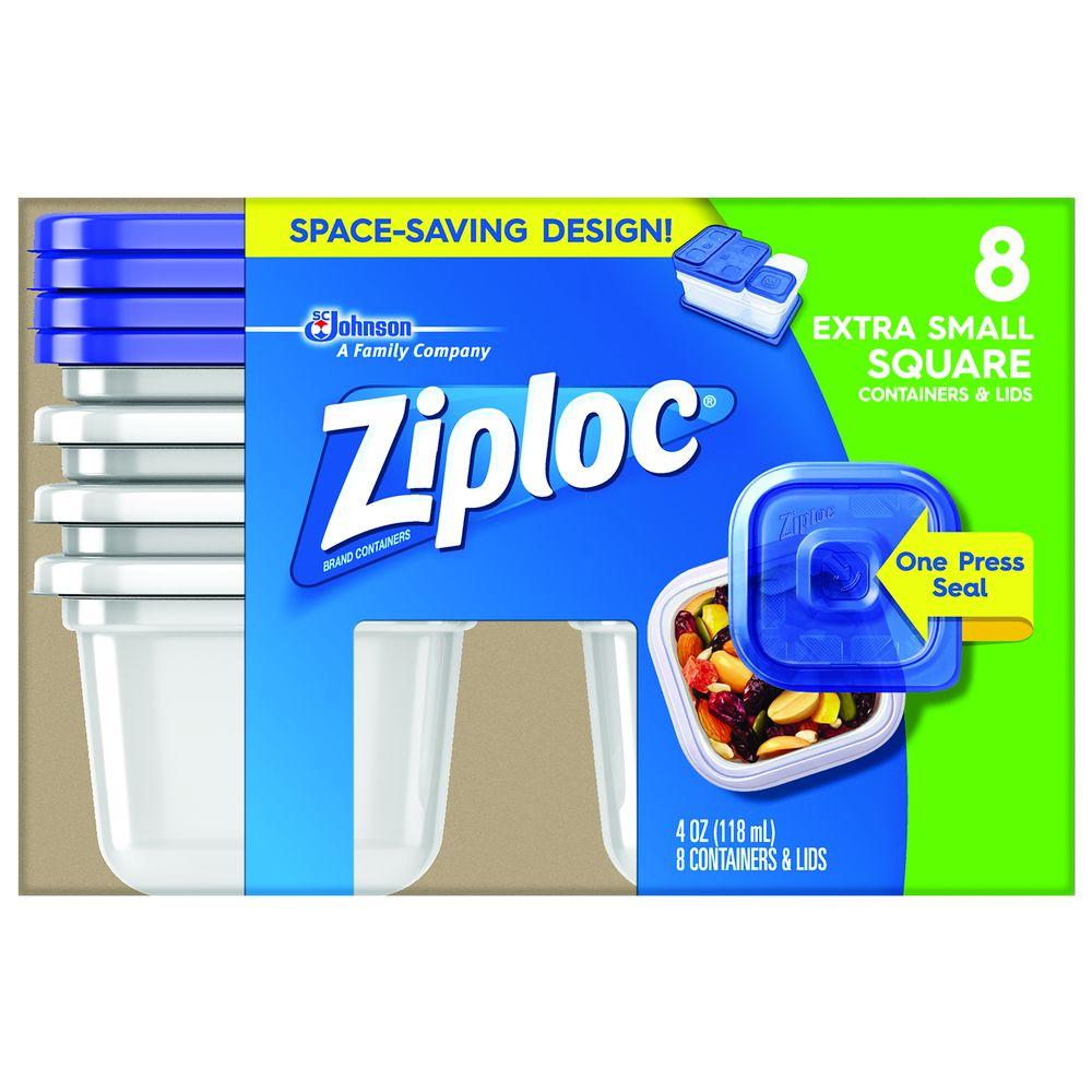 Ziploc 0 125 Qt Extra Small Square Storage Container 70931