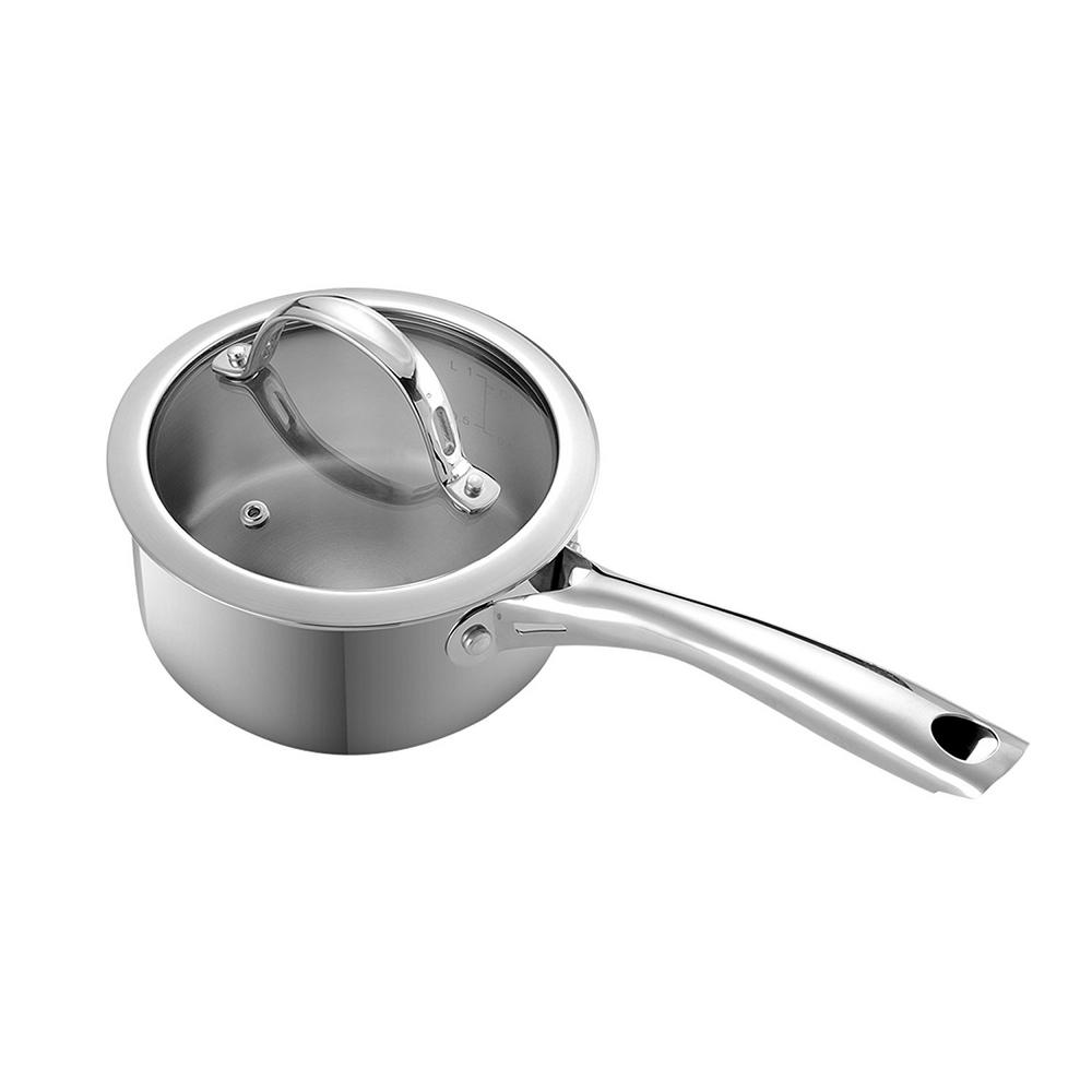 Classic 1.5 qt. Stainless Steel Sauce Pan with Glass Lid