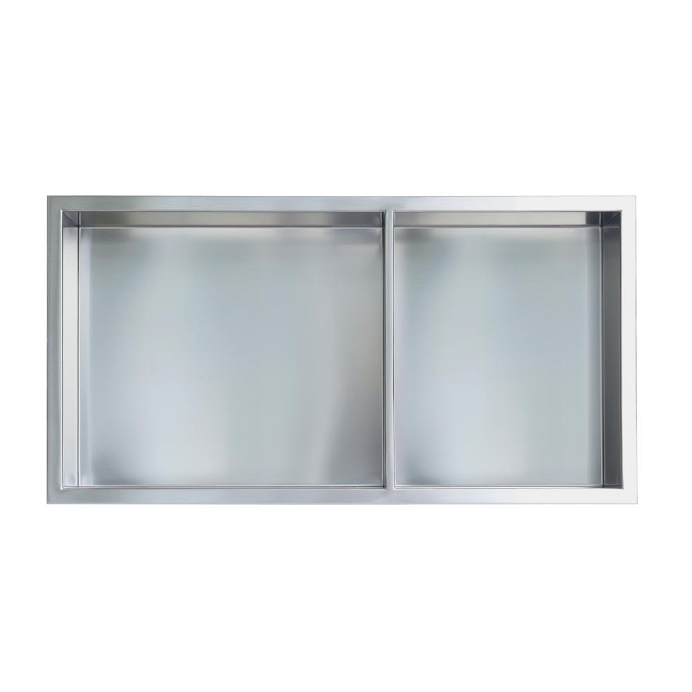 Brushed Nickel Shower Niches Shower Walls & Surrounds The Home Depot