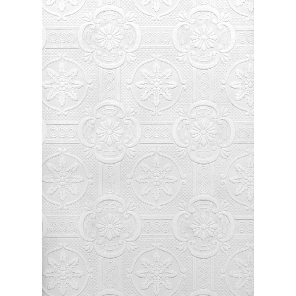 Brewster Reuben Ornate Tiles Paintable Wallpaper-497-99422 - The Home Depot