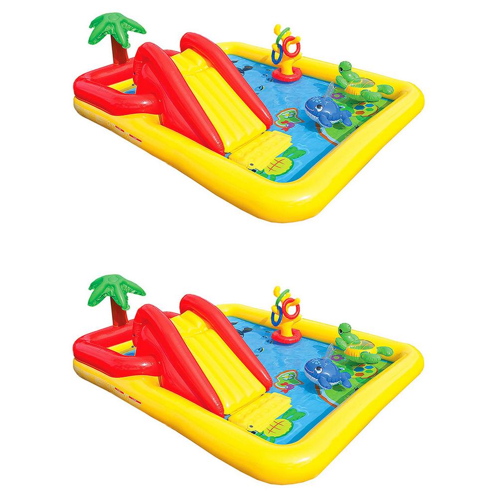 Intex Rectangle 77 In X 31 In Deep Inflatable Ocean Play Center