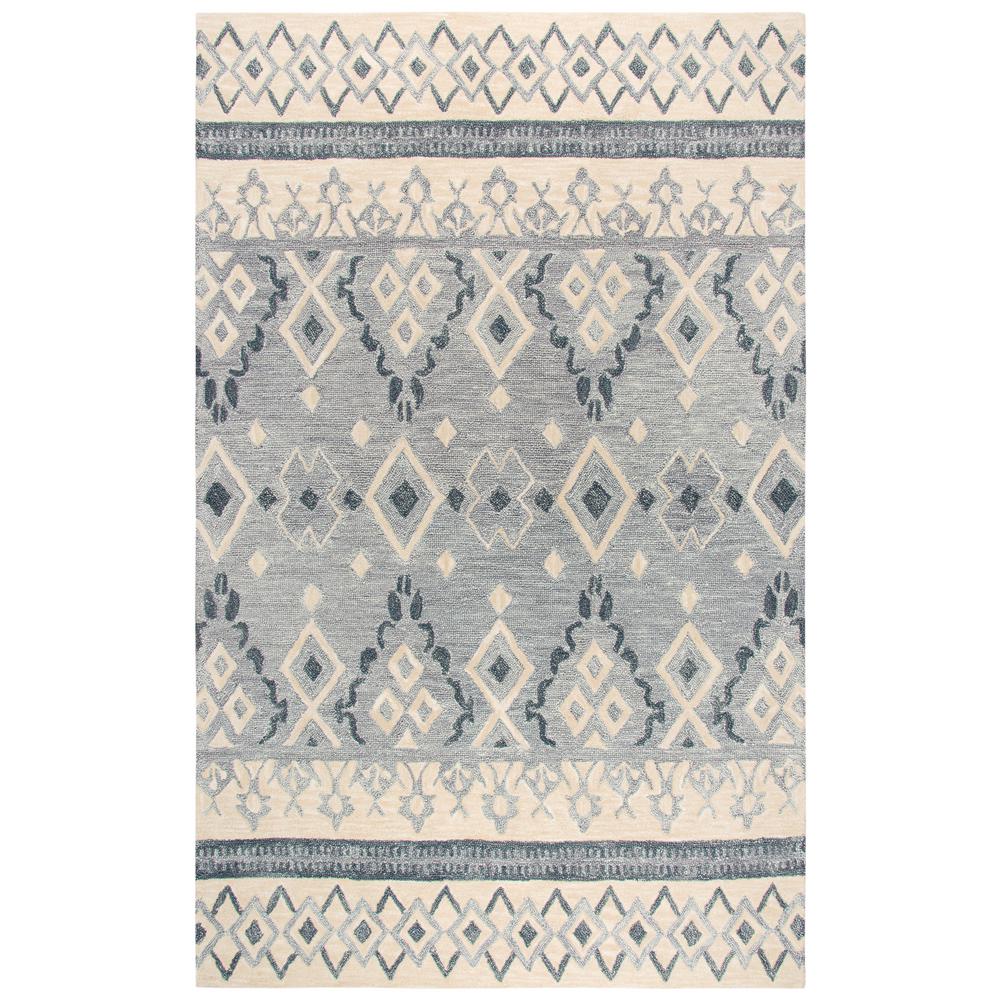 Rizzy Home Ont Gray And Beige Southwestern Hand Tufted Wool 8 Rizzy Home Ont Gray And Beige Southwestern Hand Tufted Wool 8 Ft X 10