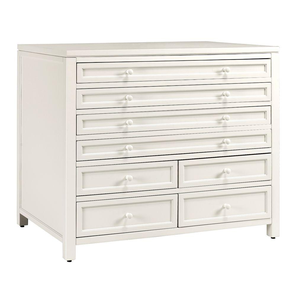 Martha Stewart Living Craft Space 42 in. W 8-Drawer Flat ...