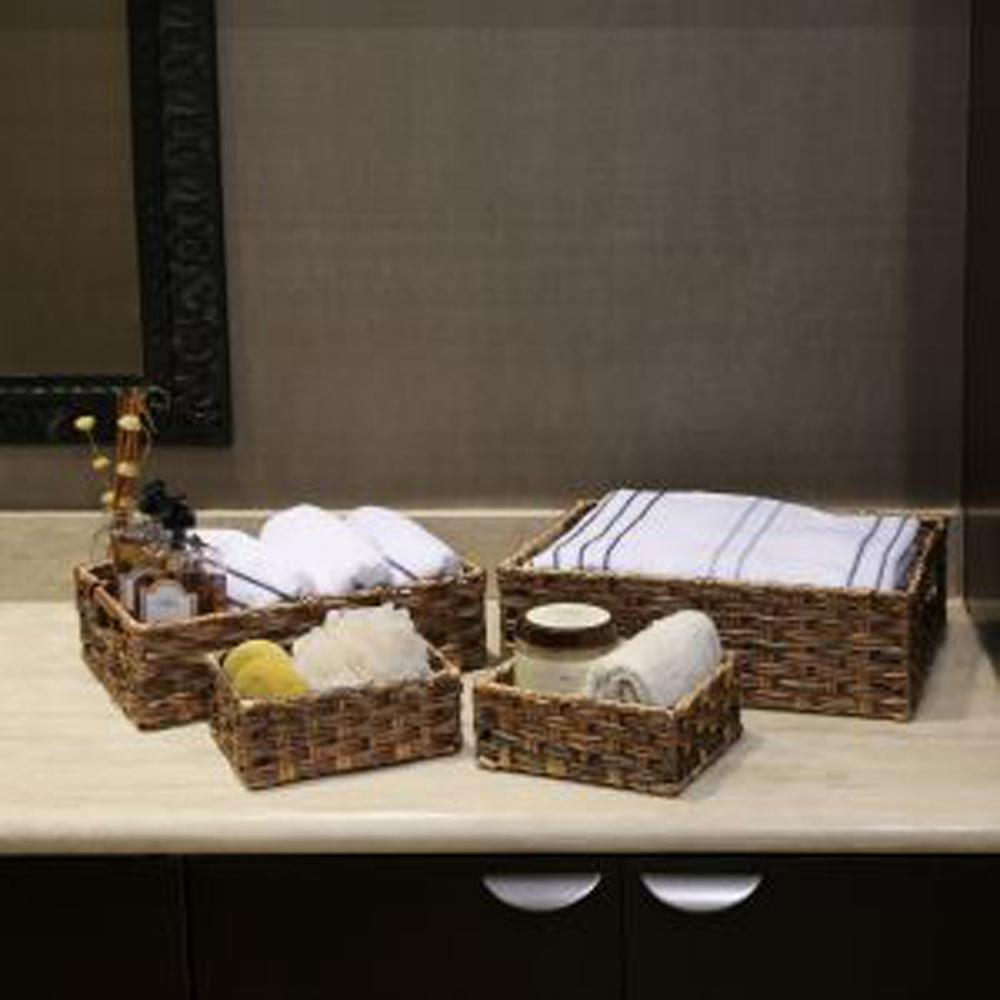 Spectrum 11.875 in. W x 13.75 in. D x 8 in. H Medium Storage Basket in