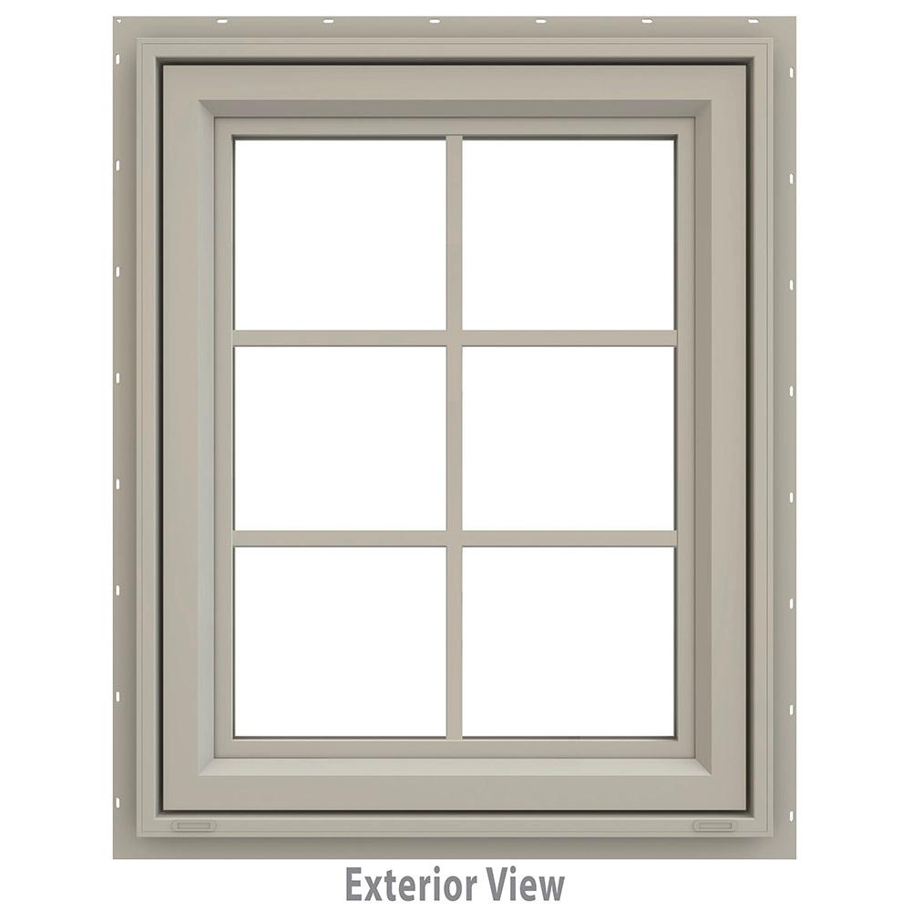 JELD WEN 235 In X 295 In V 4500 Series Desert Sand Vinyl Awning