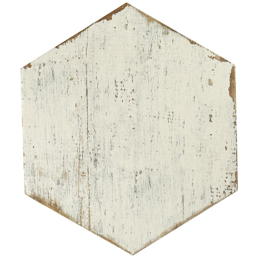 Merola Tile Retro Hex Blanc 14 1 8 In X 16 4 Porcelain Floor And Wall 11 05 Sq Ft Case Fnurtxbl The Home Depot Merola Tile Retro Hex Blanc 14 1 8 In