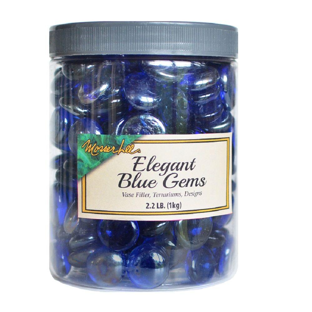 Mosser Lee 2.2 lb. Elegant Blue Gems in Storage Jar by Mosser Lee
