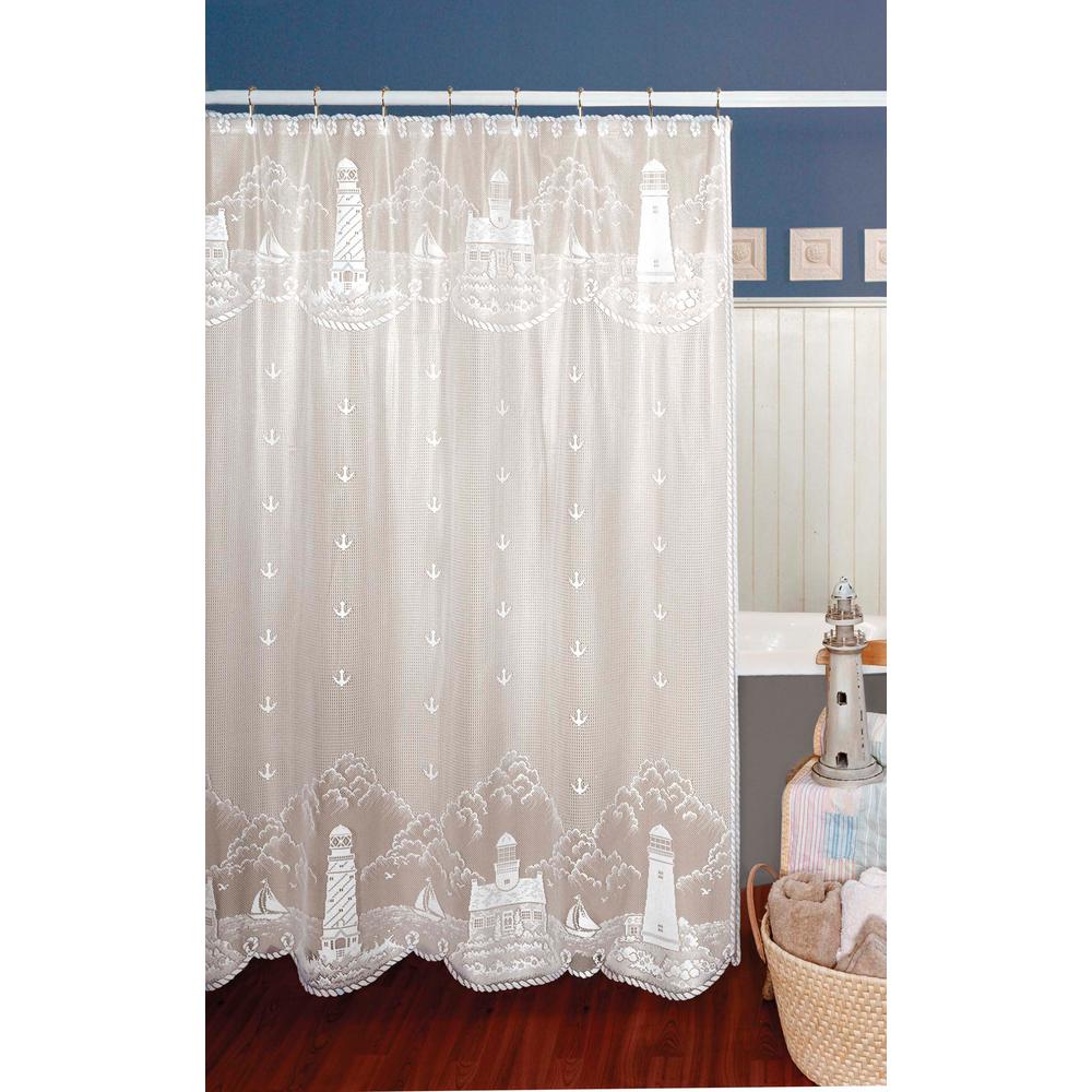 lighthouse shower curtain