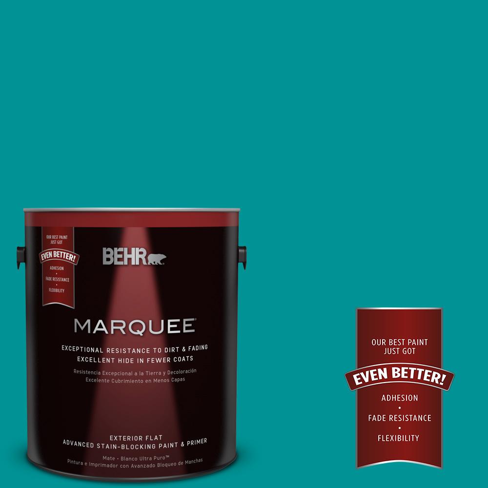 BEHR MARQUEE 1-gal. #P460-6 Paradise Landscape Flat Exterior Paint ...