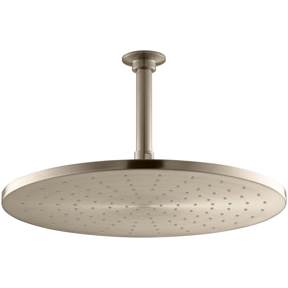 KOHLER 1spray Single Function 14 in. Contemporary Raincan Round