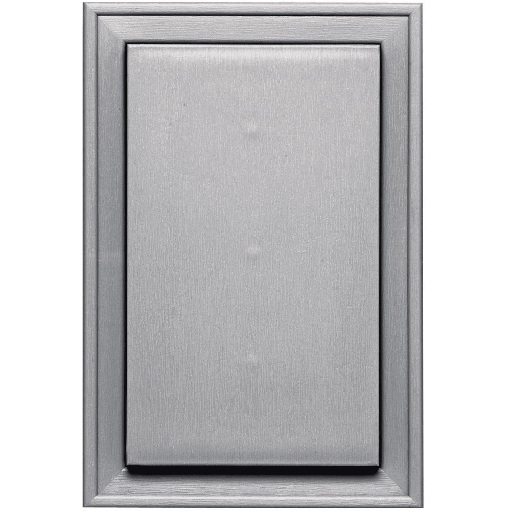 Builders Edge 8.125 in. x 12 in. 016 Gray Jumbo Mounting Block