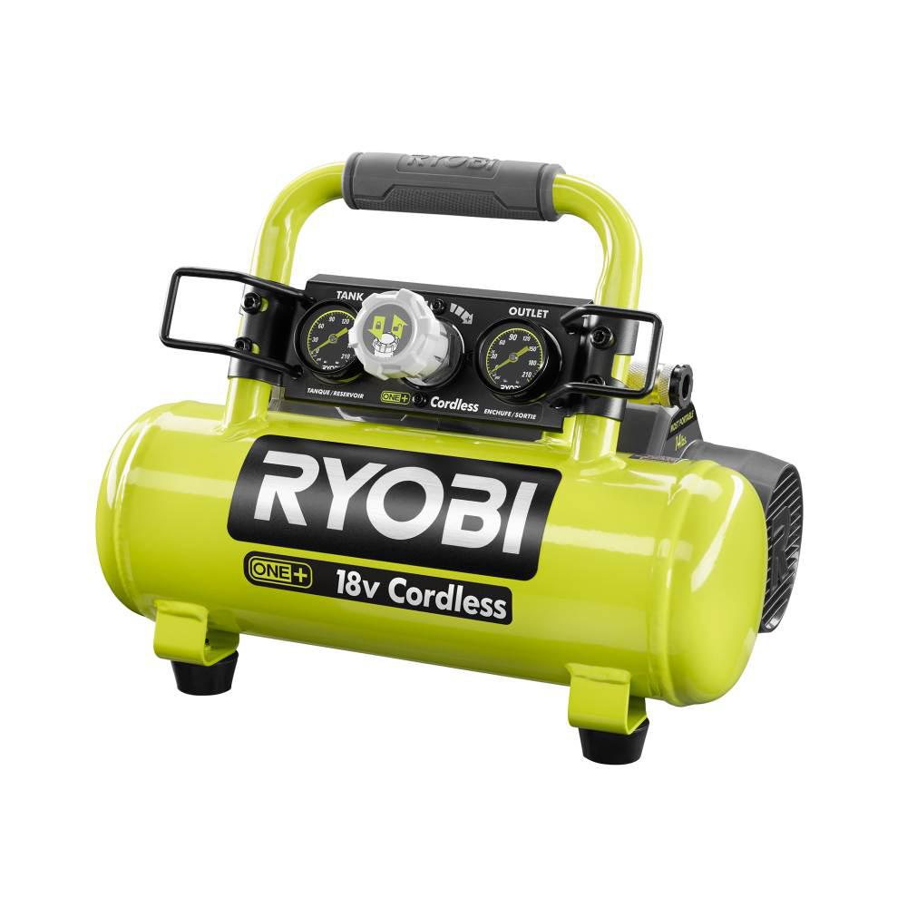 Ryobi 18 Volt One Cordless 1 Gal Portable Air Compressor Tool Only P739 The Home Depot