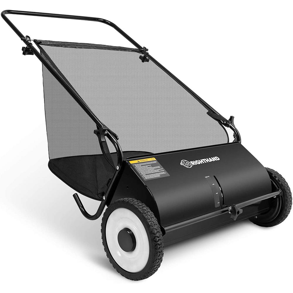Unbranded 26 in. Push Lawn Sweeper HeavyDuty Durable Steel Structure
