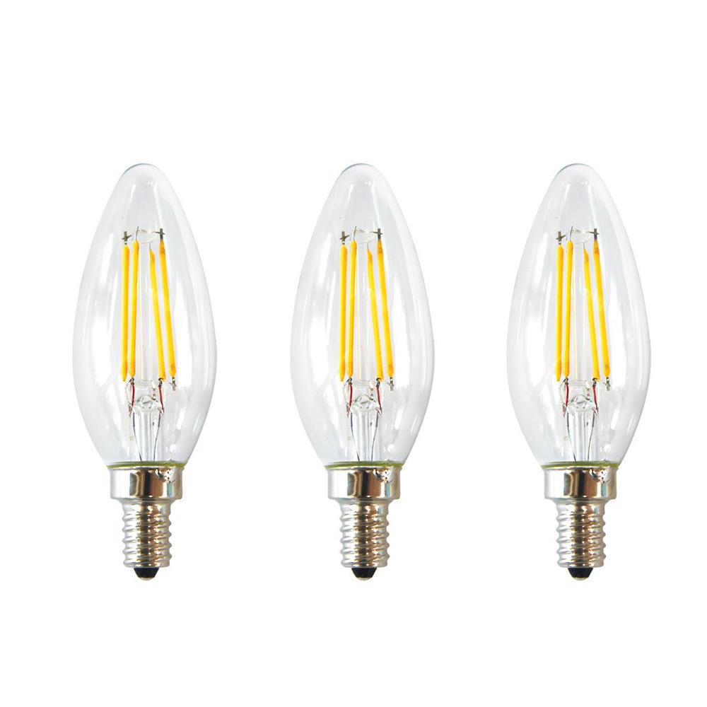 Ecosmart 40 Watt Equivalent B11 Dimmable Energy Star Clear Filament This Review Is From 40 Watt Equivalent B11 E12 Base Dimmable Clear Filament Vintage Style Led Light Bulb Daylight 3 Pack