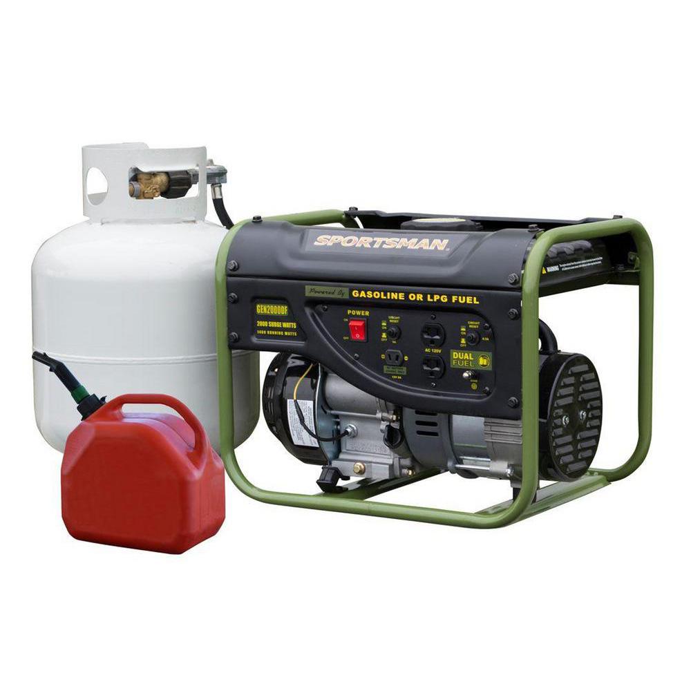 Sportsman 2,000/1,400Watt Dual Fuel Powered Portable Generator with