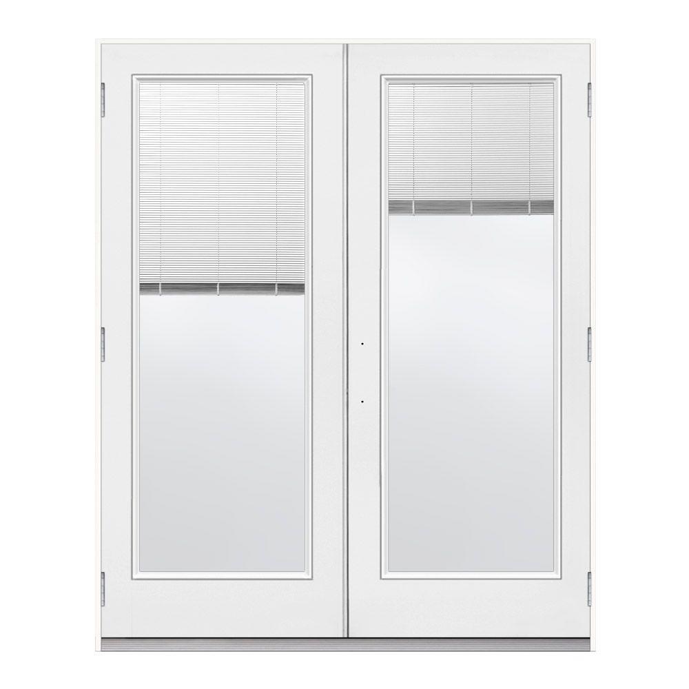 JELDWEN 72 in. x 80 in. Steel LeftHand Outswing Patio Door with Tilt