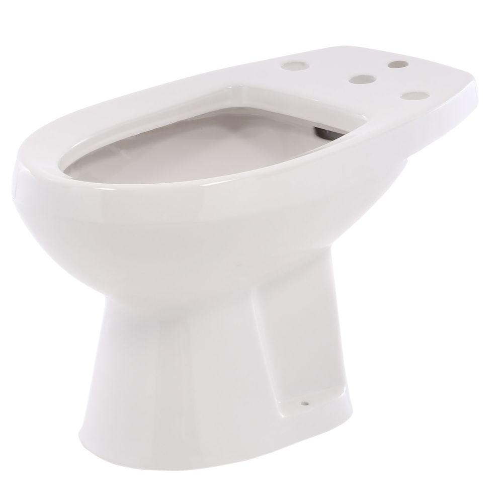 American Standard Cadet Round Bidet in White for Deck ...