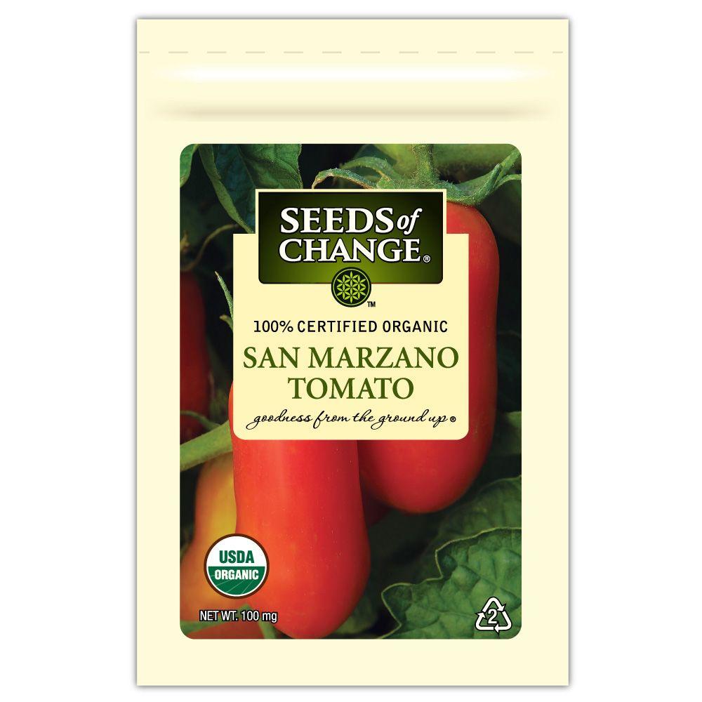 Seeds of Change Certified Organic San Marzano Paste Tomato 50 Seed Count