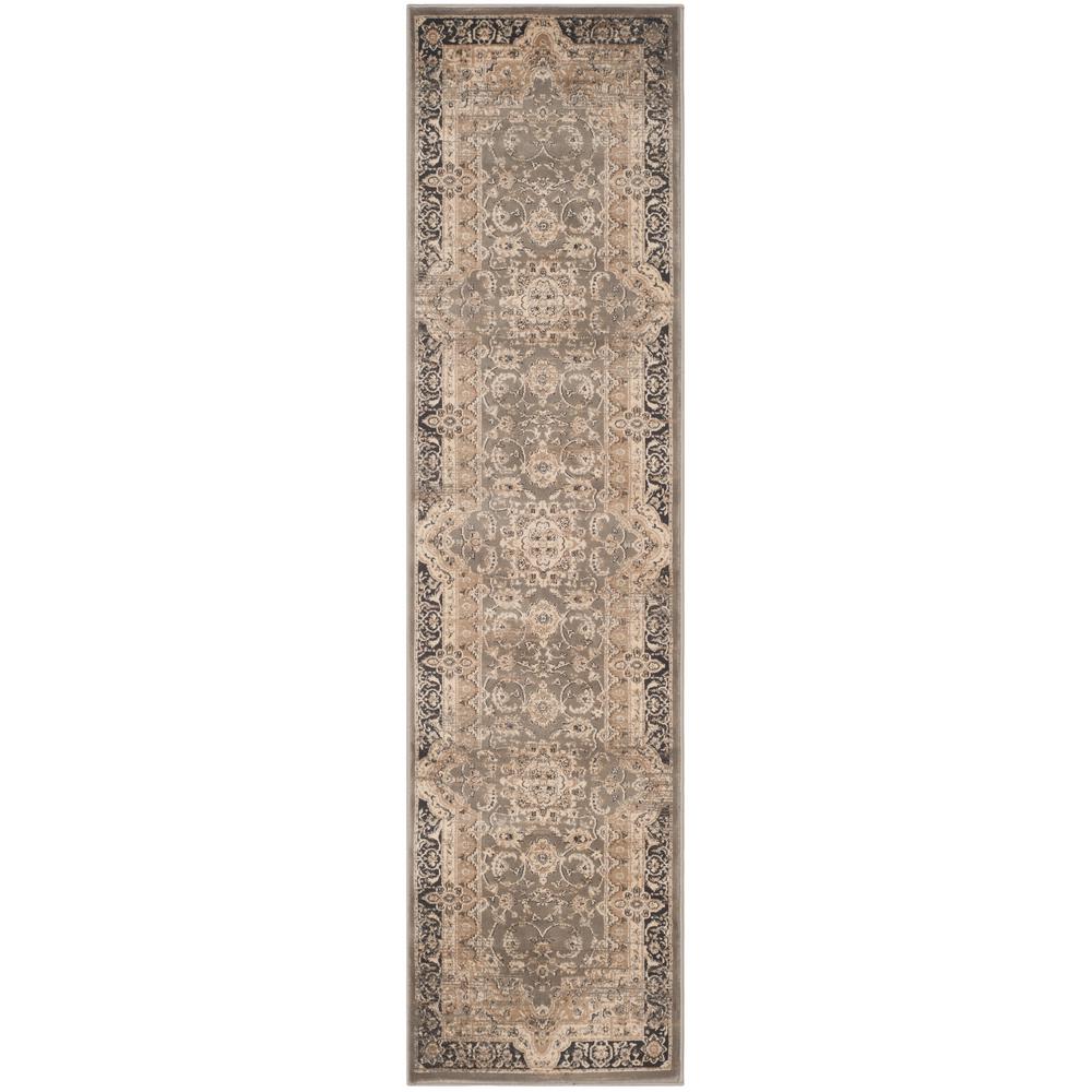 Safavieh Vintage Taupe/Black 2 ft. x 12 ft. Runner RugVTG574D212