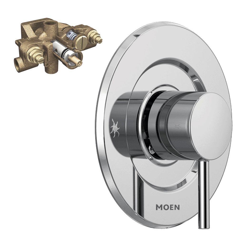 MOEN Align 1-Handle Moentrol Valve Trim Kit with Valve in Chrome-T3291 ...