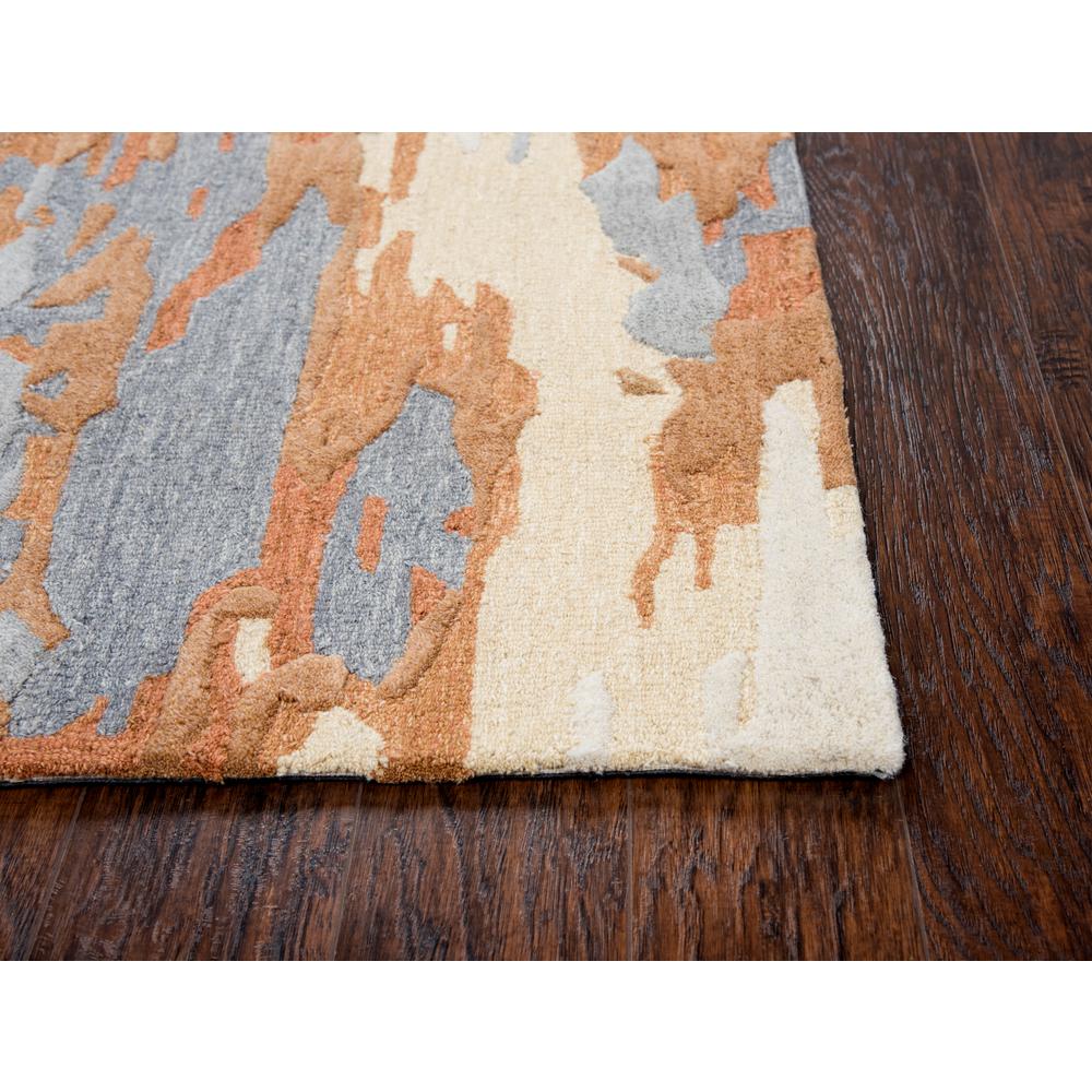 Flare Beige Blue 8 Ft X 10 Abstract Hand Tufted Wool Area Rug - Blue And Beige Wool Area Rugs Flare Beige Blue 8 Ft X 10 Abstract Hand Tufted Wool Area Rug - Blue And Beige Wool Area Rugs