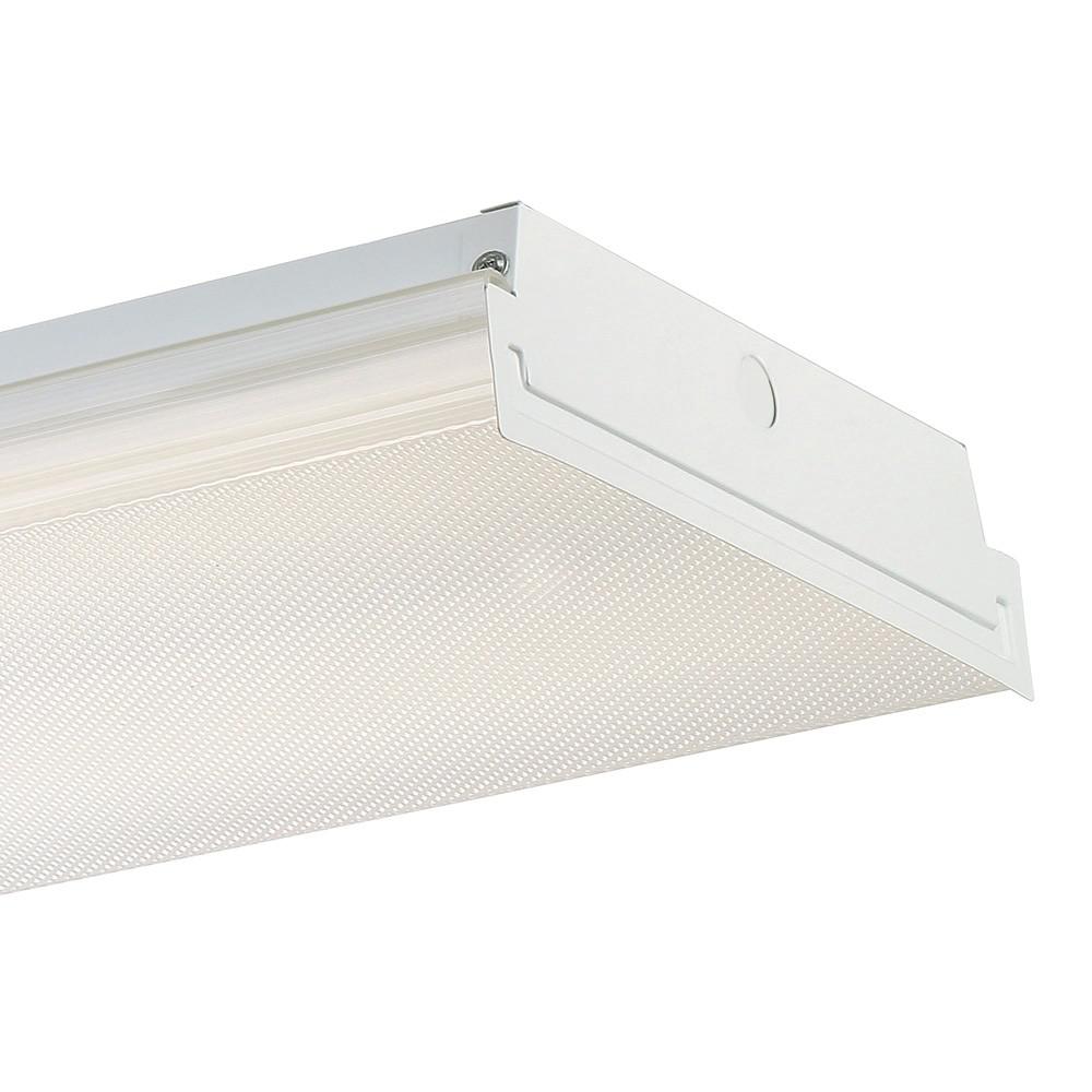 EnviroLite 4 ft. White LED Wraparound Extra Bright Ceiling Light