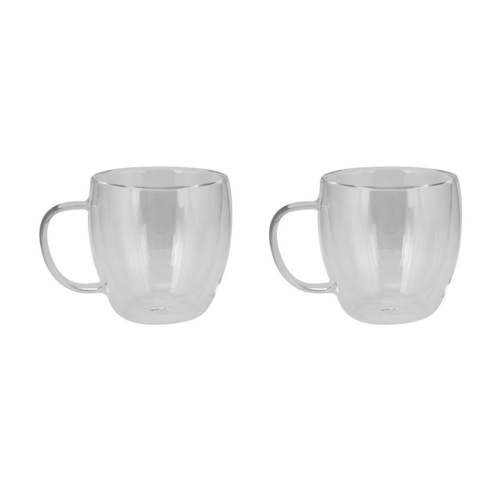 KALORIK Haus 8.5 oz. Double Wall Glass Coffee Cups (Set of 2)DWG 43100