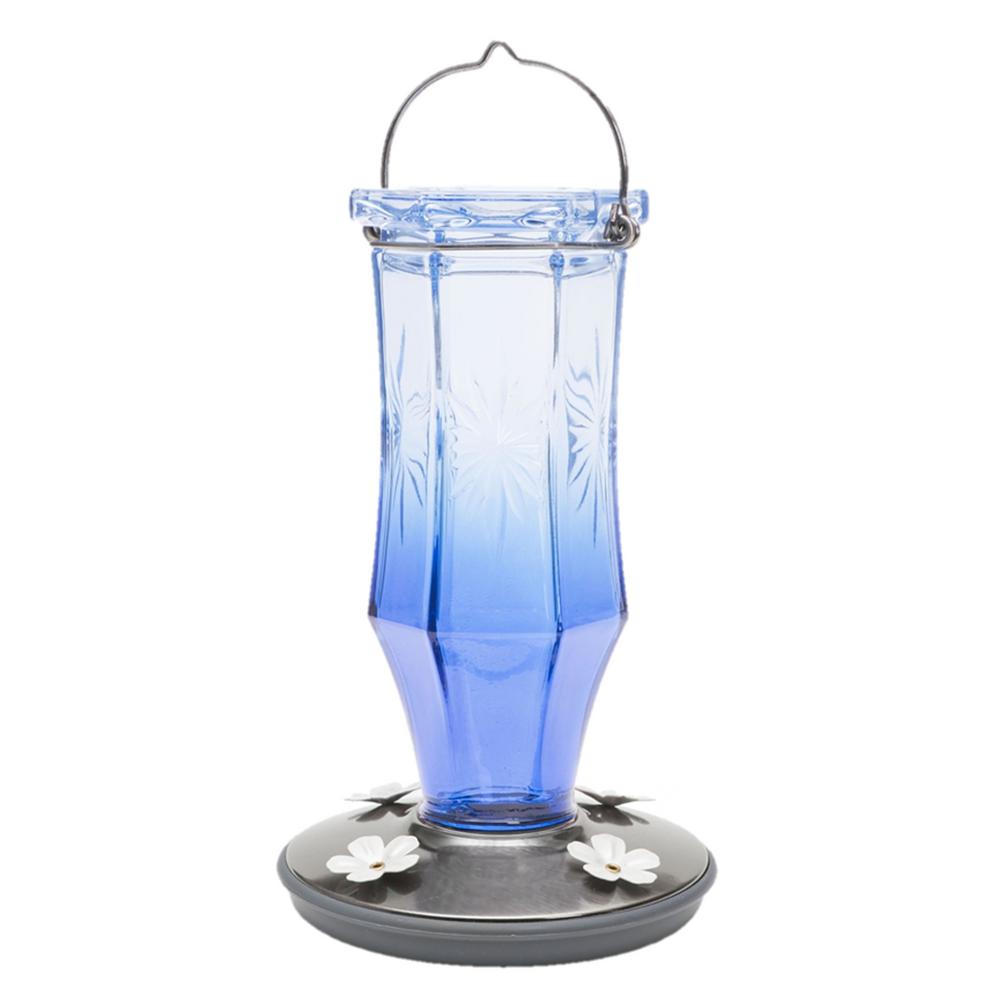 Perky Pet Sapphire Starburst Decorative Glass Hummingbird Feeder