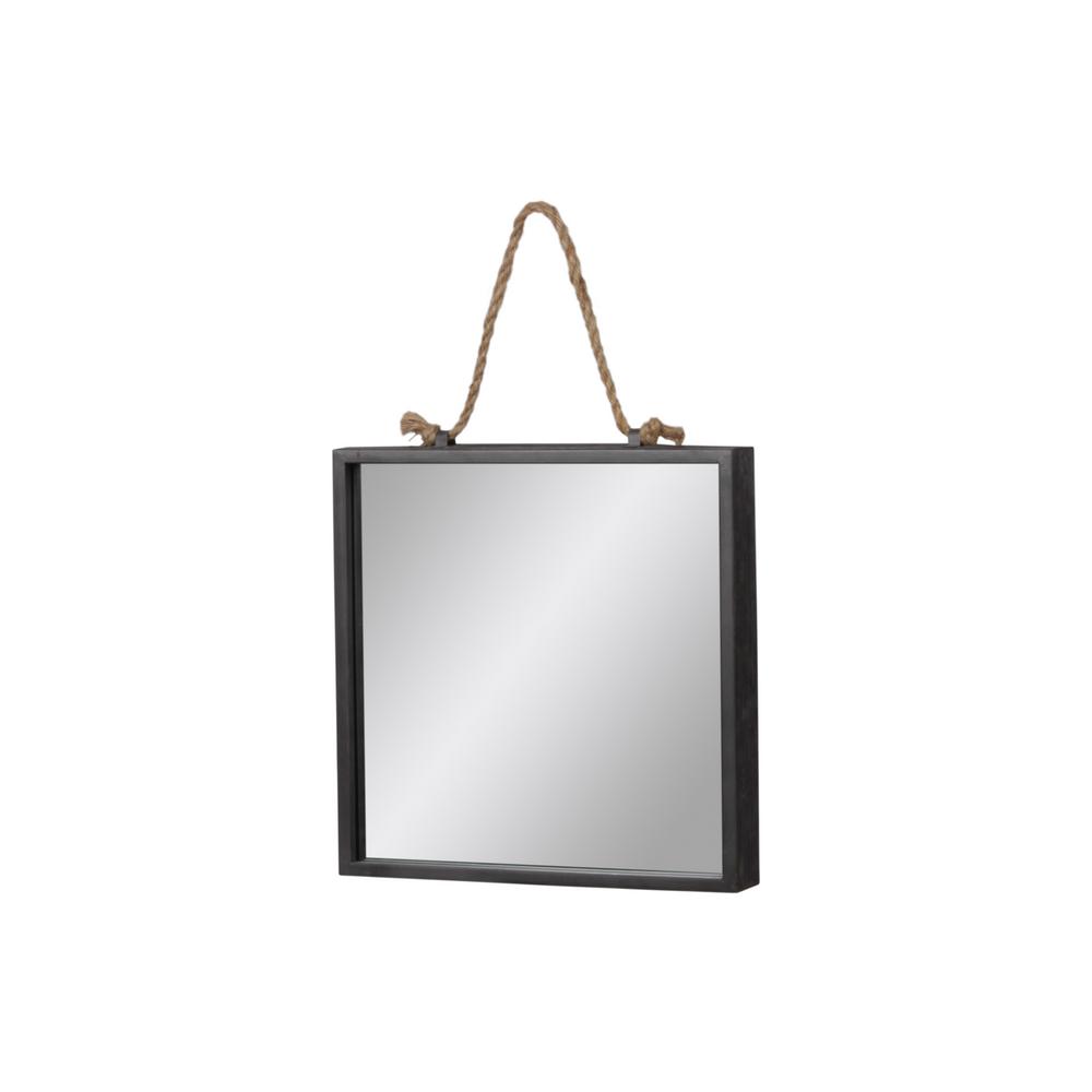 Urban Trends Collection Oval Gray Brushed Wall Mirror39518 The Home Depot