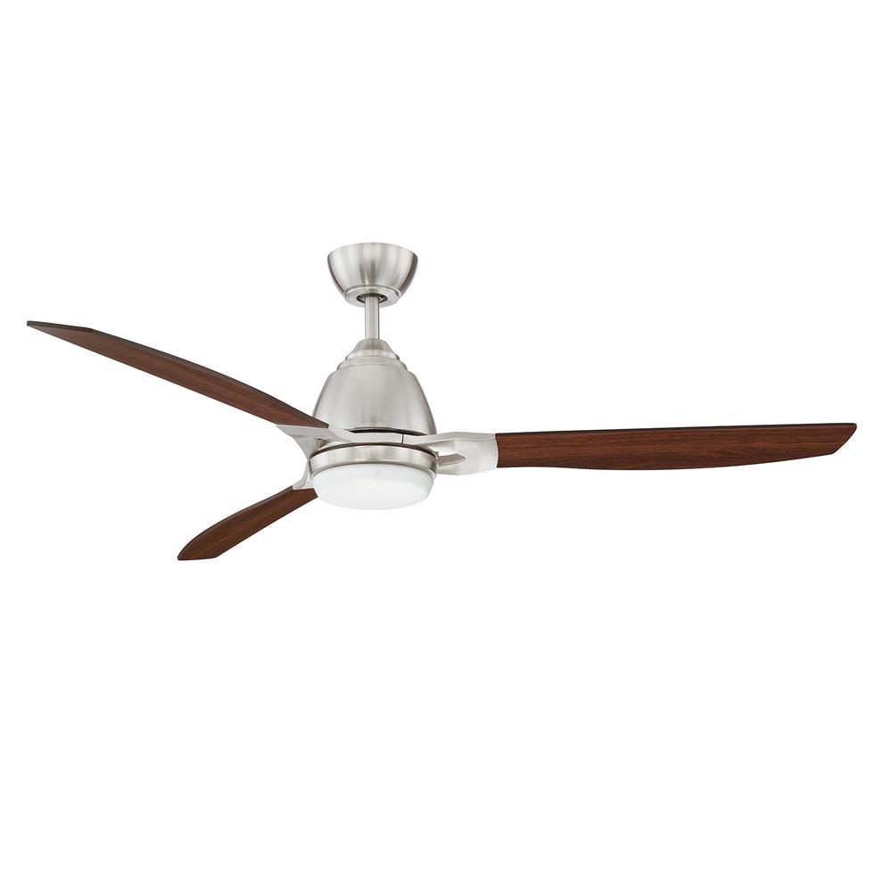Designer S Choice Collection Eris 52 In Led Satin Nickel Ceiling