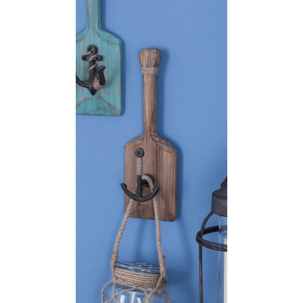 5 in. x 8 in. CoastalLiving Iron Classic Anchor Wall Hooks in