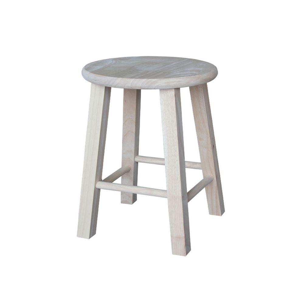 Wood Unfinished Furniture The Home Depot Unfinished Wood Bar Stool
