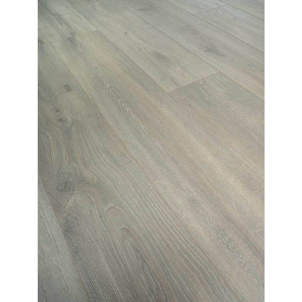 Home Decorators Collection Take Sample Eir Eastvale Gray Oak Laminate Flooring 5 In X 7 Kr 990981 The Depot - How Much Is Laminate Flooring Installation At Home Depot