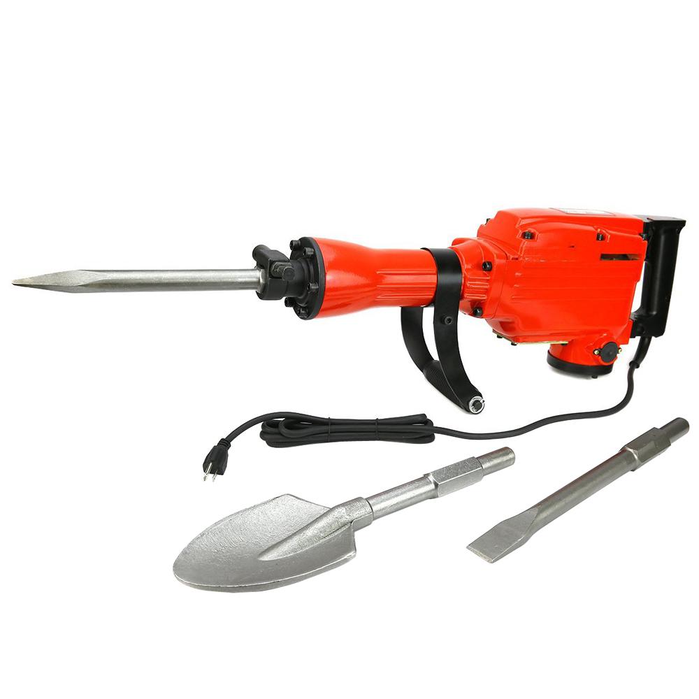 Best Rated Demolition Breaker Hammers Concrete Drilling Tools 2200 Watt Heavy Duty Electric Demolition Jack Hammer Concrete Breaker With Shovel