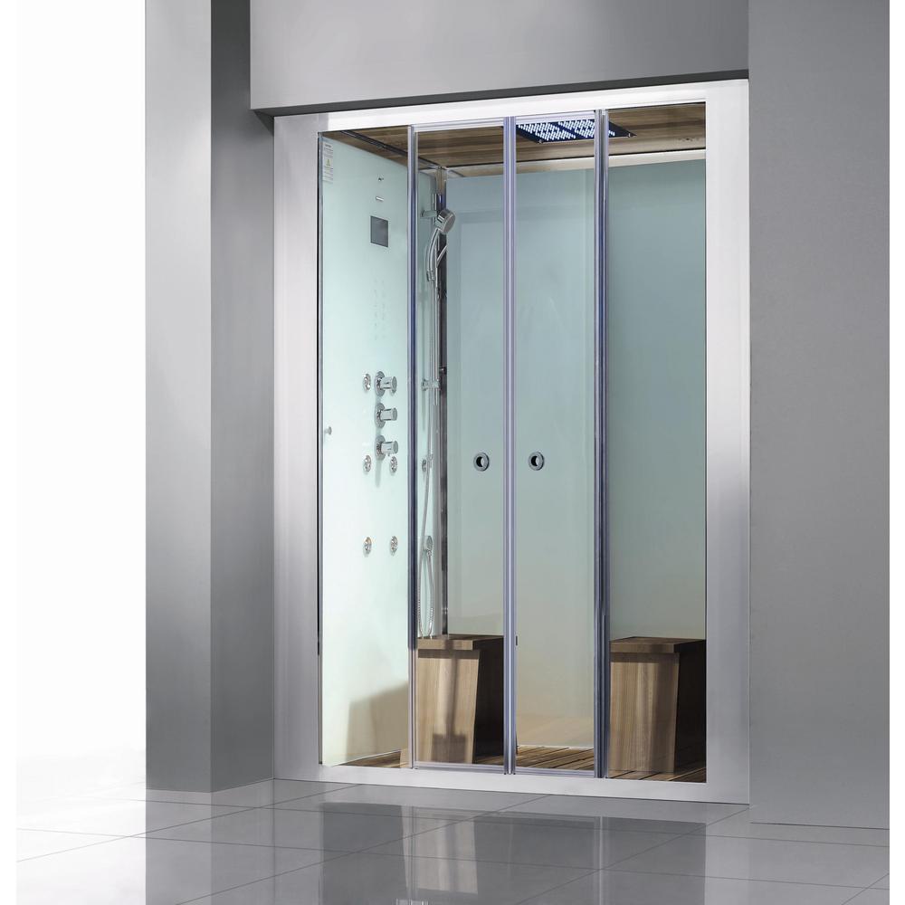 Athena Deluxe 2Person Steam Shower Enclosure Kit with Sliding Doors